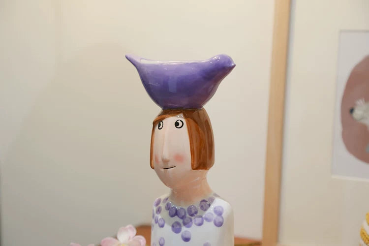 Vase Home Decor Room Decoration Ceramic Vases Desktop Art Sculpture Flower Arrangement Wedding Decoration Flower Pot Furnishing