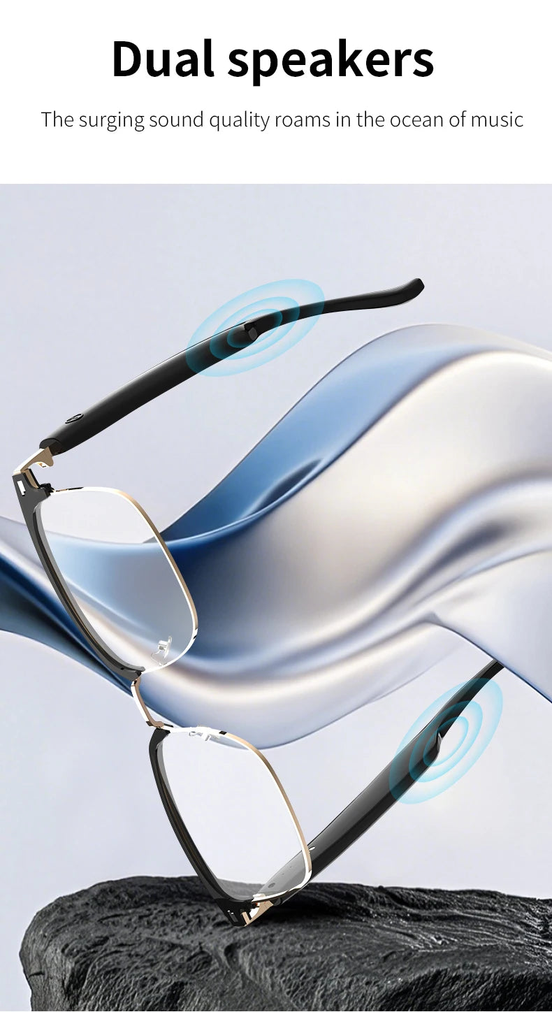 GS13 AI Smart Glasses Color-Changing Lenses Bluetooth Calling Outdoor Sports Photography Music Blue-Light Smart Sunglasses