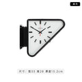 Modern Two-Sided Triangle Wall Clock – Silent Minimalist Design for Living Room