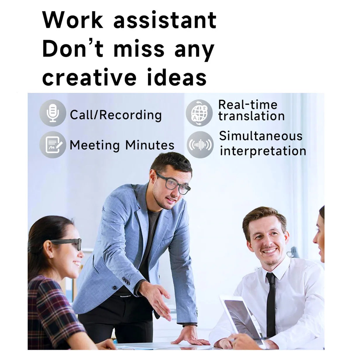 Smart Video Glasses – Myopia Prescription, Anti-Shake Recording, WiFi & Bluetooth