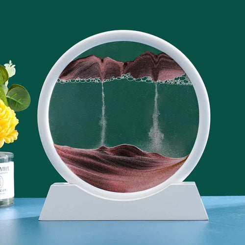 Deep Sea 3D Sand Art Frame – Liquid Motion Sensory Ornament | Home & Office Decor