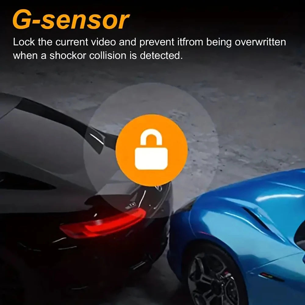 4-inch 1080P Dash Cam for Cars Touch Screen Car DVR Video Recorder Rear View Camera for Vehicle 24H Parking Monitor Black Box