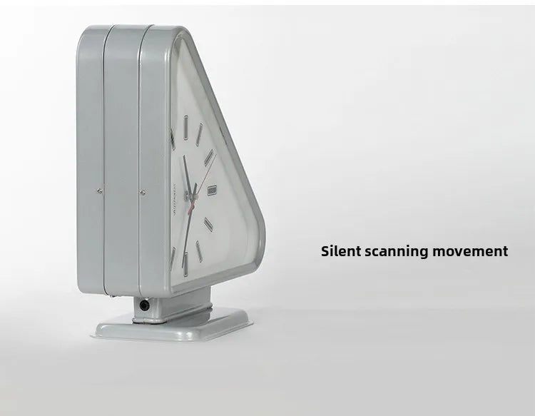 Modern Two-Sided Triangle Wall Clock – Silent Minimalist Design for Living Room