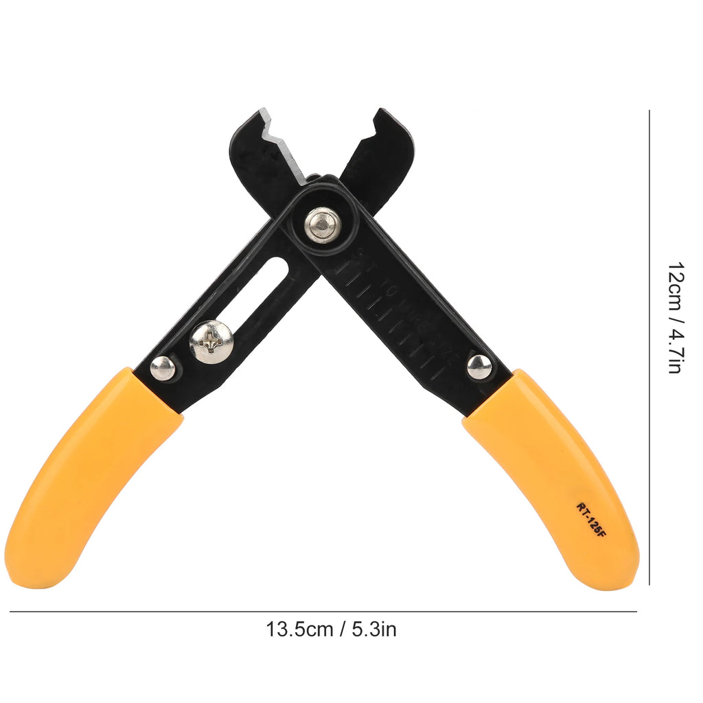 Adjustable Wire Stripper Pliers – 0.5–4.0mm, Yellow Handle