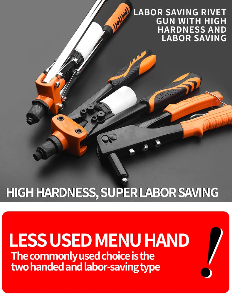 Professional Rivet Nut Gun Set – Hand Riveter with 50 Rivets
