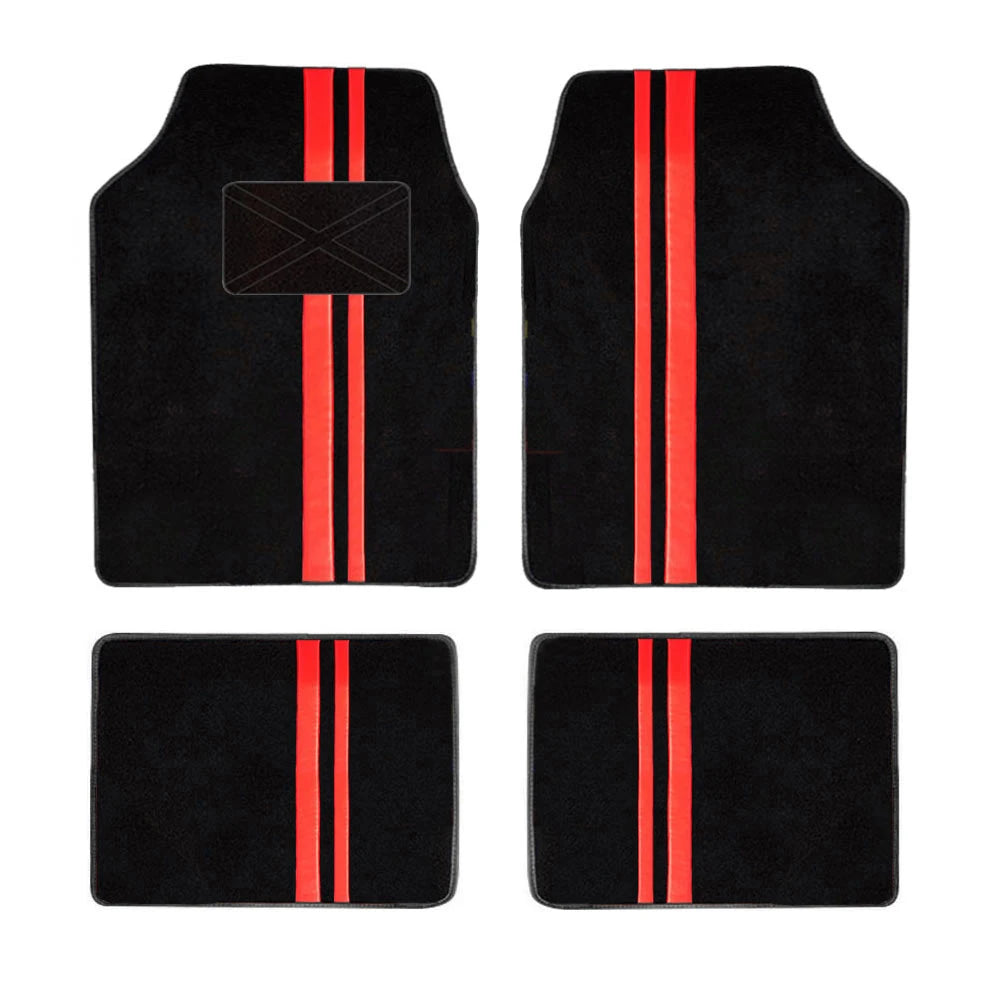 4-Piece Universal Car Floor Mats – Waterproof PU Leather Auto Foot Pad Protectors