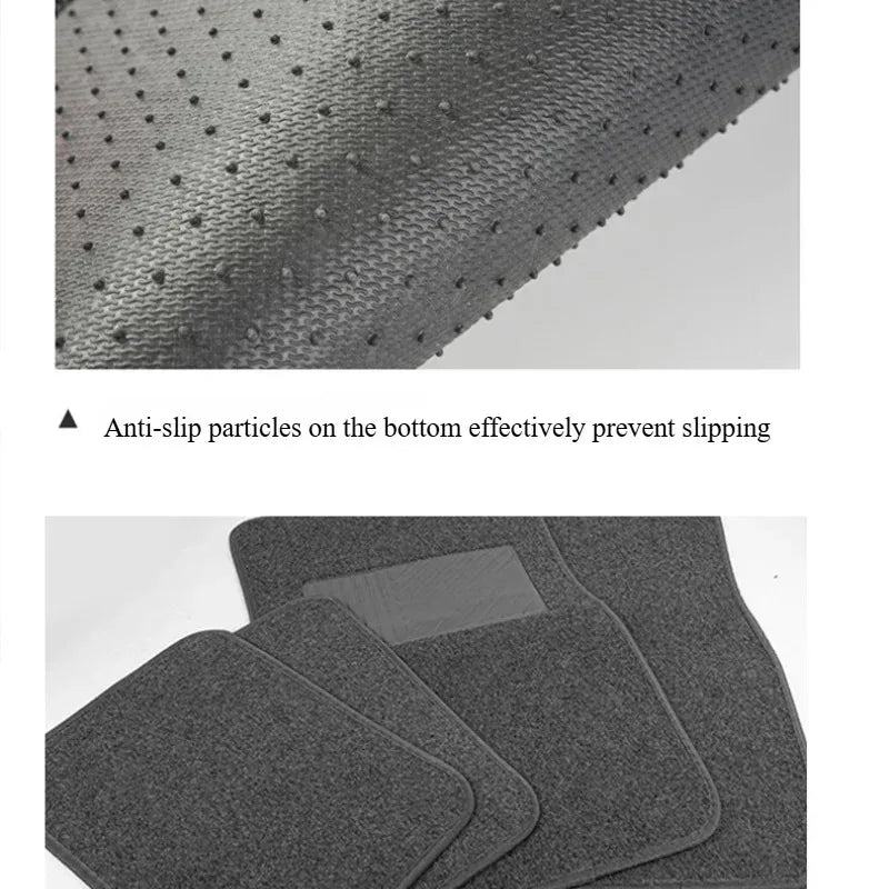Universal Car Floor Mats – Front & Rear PVC Carpet Mats for SUVs, Sedans & Vans