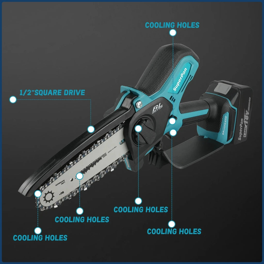 Makita Cordless Chainsaw – Handheld, Garden & Wood Pruning