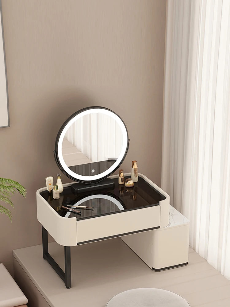 Luxury Dressing Table with Mirror – Makeup Organiser & Storage Shelf