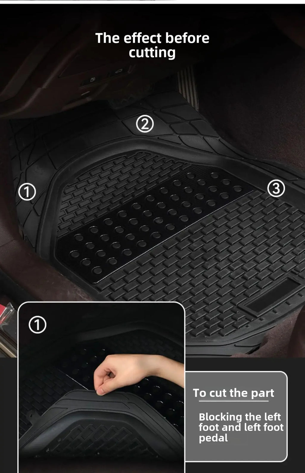 All Season Universal Rubber Auto Floor Mats Car Waterproof Carpet Mats Vehicles Interior Floor Protective mats For Automobiles