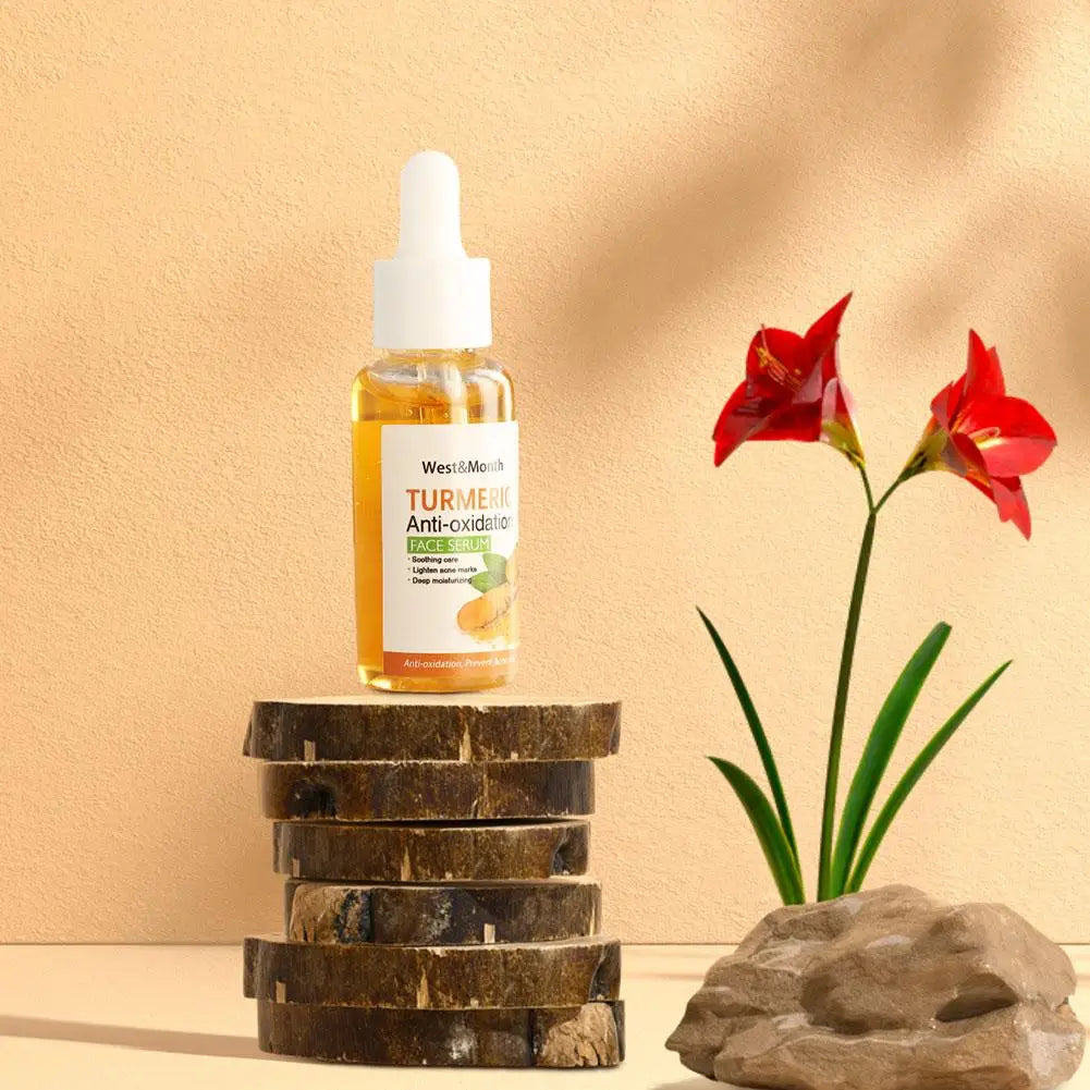 Turmeric & Lemon Skincare Series – Soap, Cleansing Pad, Face Cream & Serum for All Skin Types