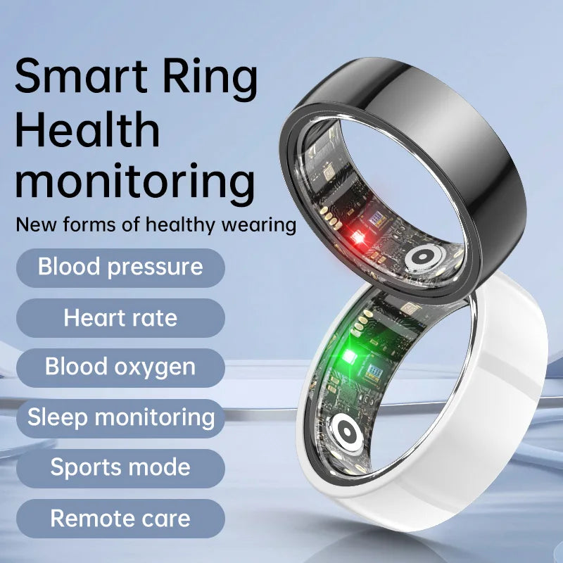 Smart Health R1000 Ceramic Fitness Ring – Sleep & Heart Rate Monitor