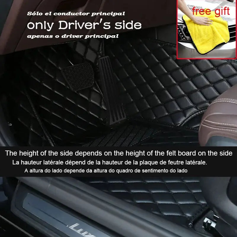 Luxury Leather Car Floor Mats for Hyundai Sonata DN8 MK8 2020-2022 – Full Set