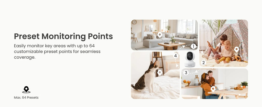 REOLINK 4K PTZ Indoor WiFi 6 Security Camera, 8MP, Person and Pet Detection