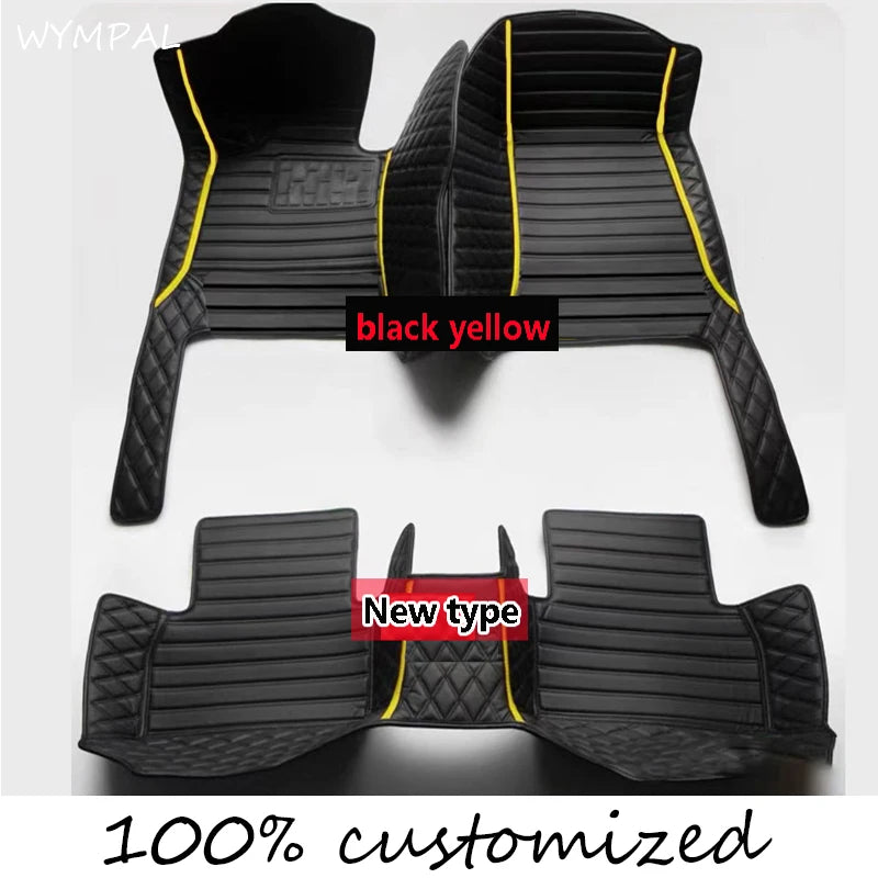 Custom 3D Full Coverage Car Floor Mats for Fiat 500 & 500X 2011-2012
