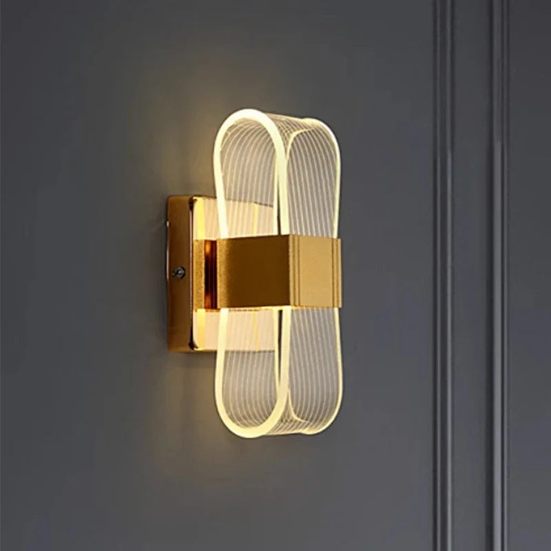 Nordic Luxury Aluminium LED Wall Lamp – Modern Bedside & Living Room Light