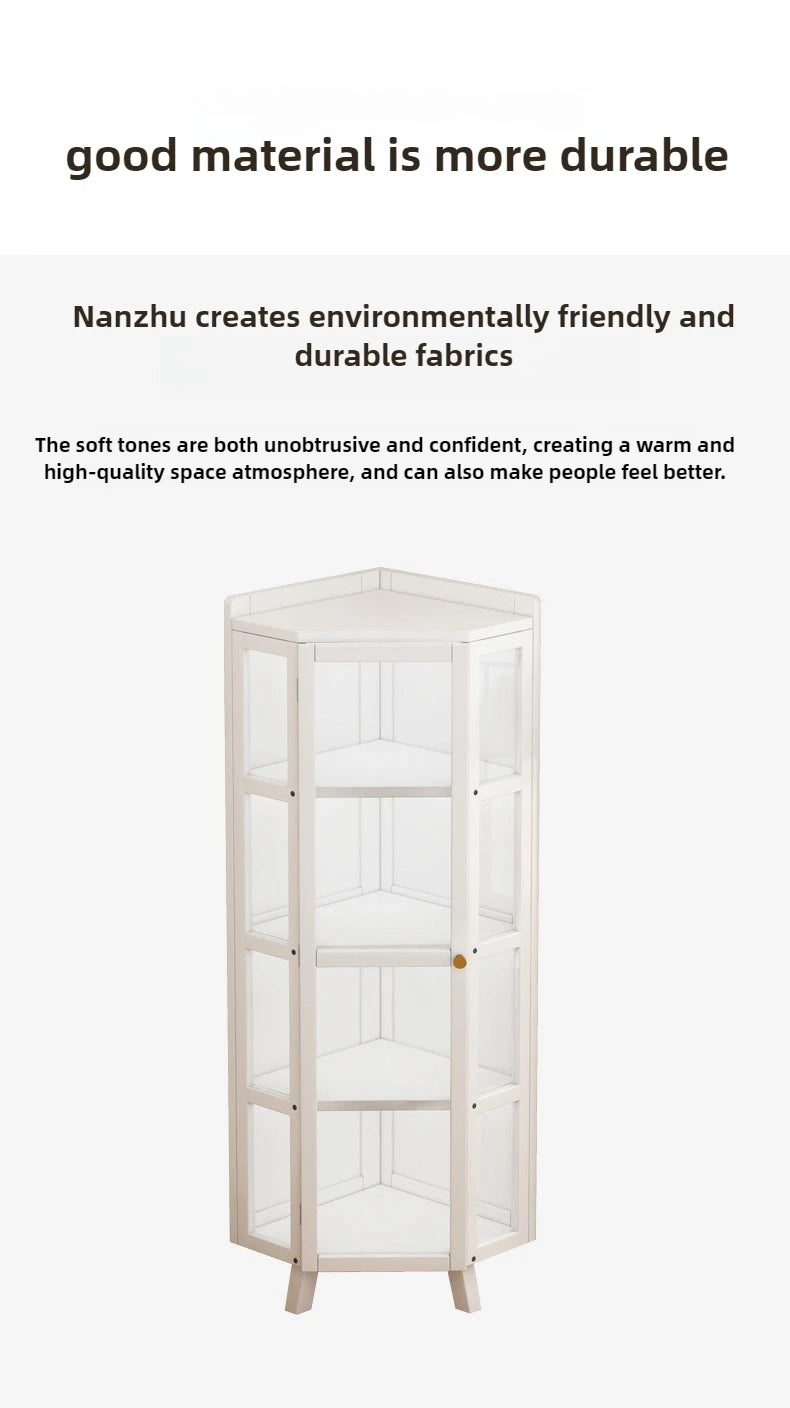 Corner Storage Cabinet – Triangle Wall & Floor Locker for Living Room & Bedroom