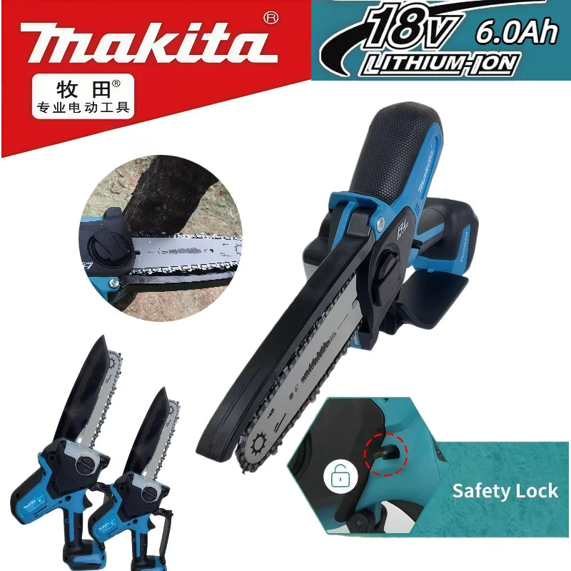 Makita Cordless Chainsaw – Handheld, Garden & Wood Pruning