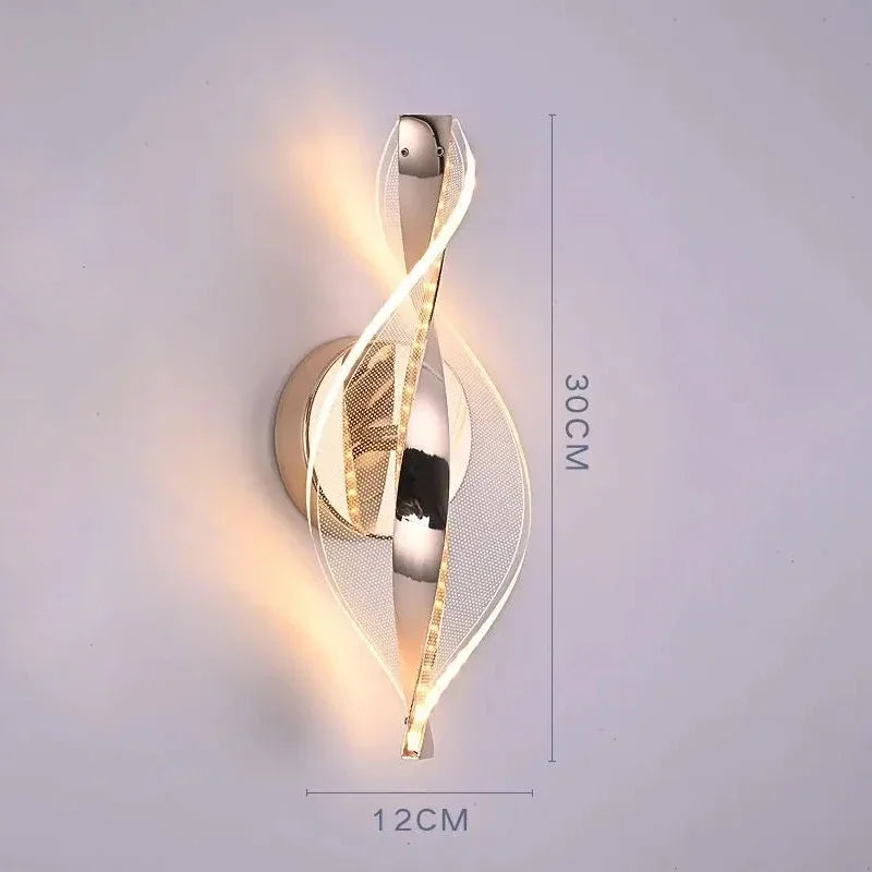 Nordic LED Acrylic Wall Lamp – Modern Bedside & Living Room Light