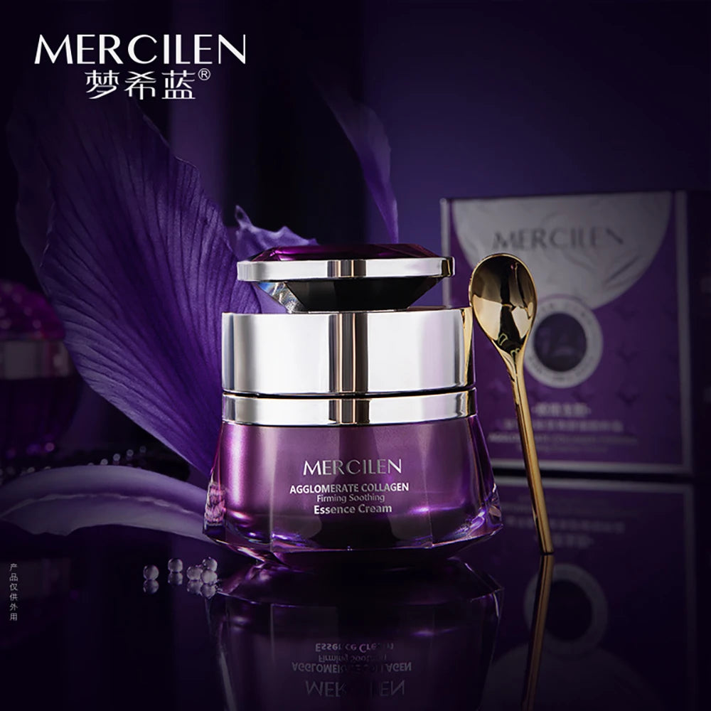 Gentian Root Collagen Firming Soothing Essence Face Cream Delicate Firming Balanced Skin Reduce Wrinkles Skincare Products