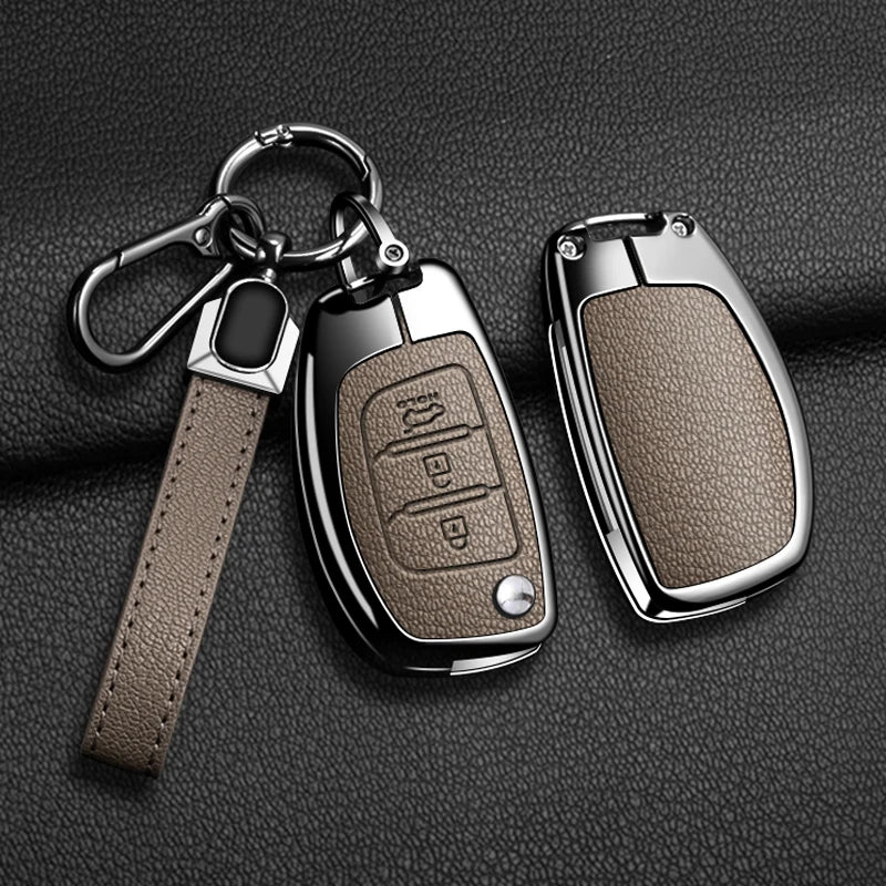 Car Accessories Key Case Cover Holder For Hyundai Creta I20 Tucson Elantra Santa fe 2016 2017 2018 Flip Key Protective