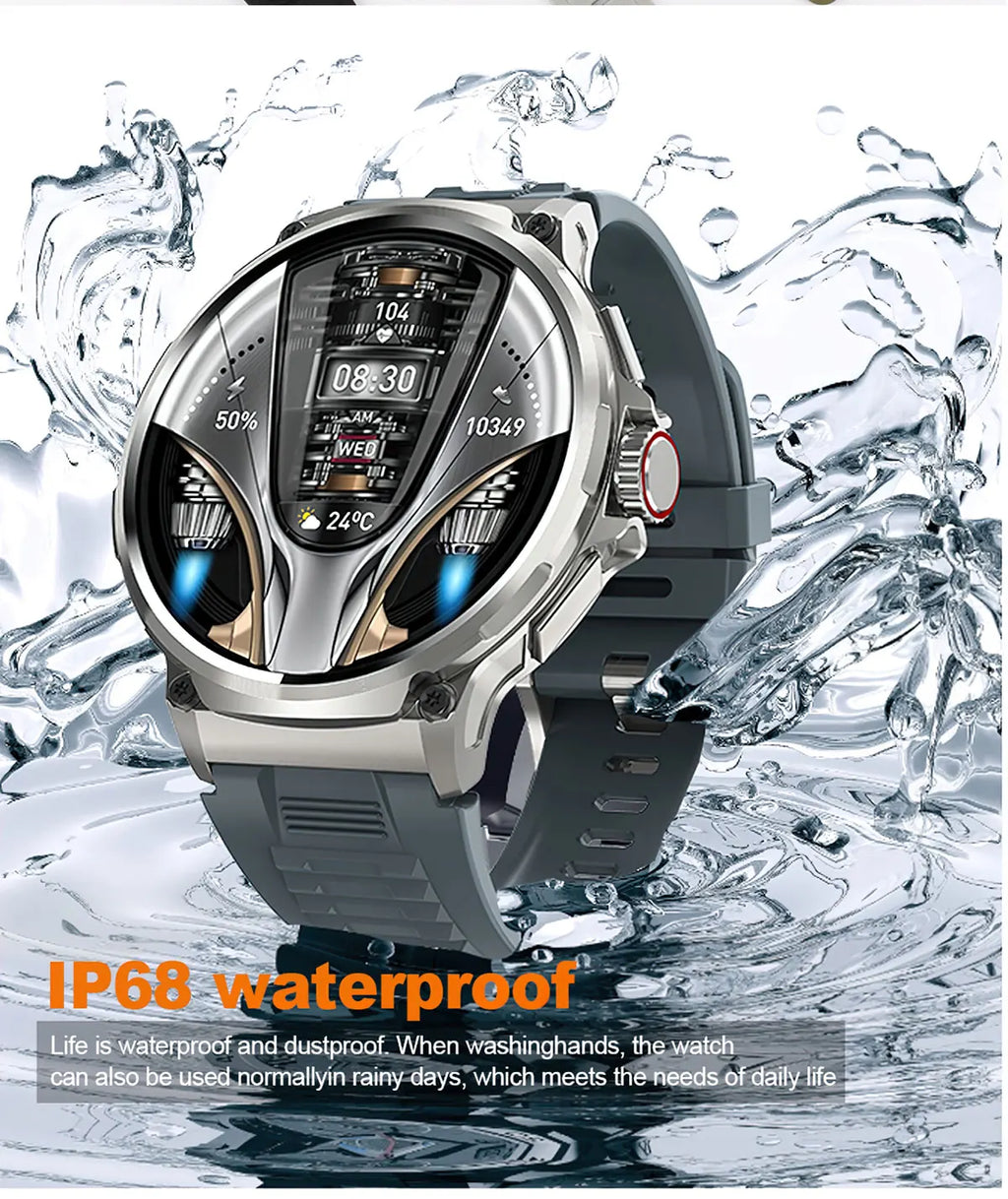 2026 New SmartWatch Men 1.85-Inch HD Sports Bluetooth Call GPS Sports Fitness Tracker Heart Monitor 710mAh Waterproof For Gift