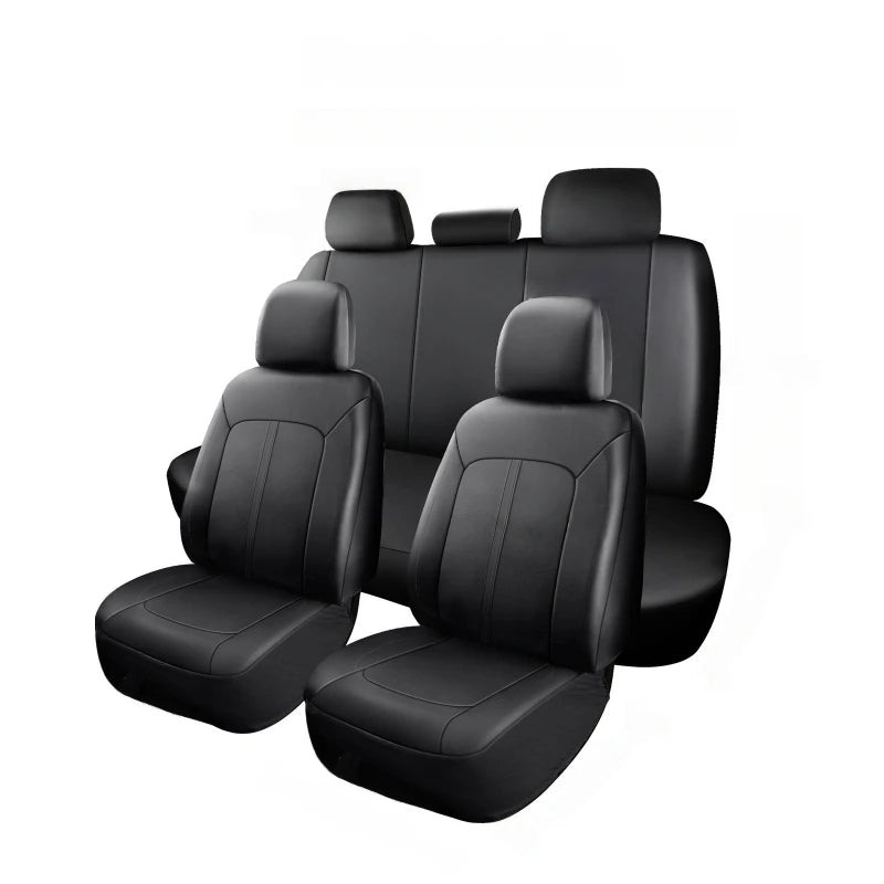 5-Seater Luxury Car PU Leather Quilted Car Seat Cover, Suitable for Car SUV Pickup, Full Surround Protectionseat Covers