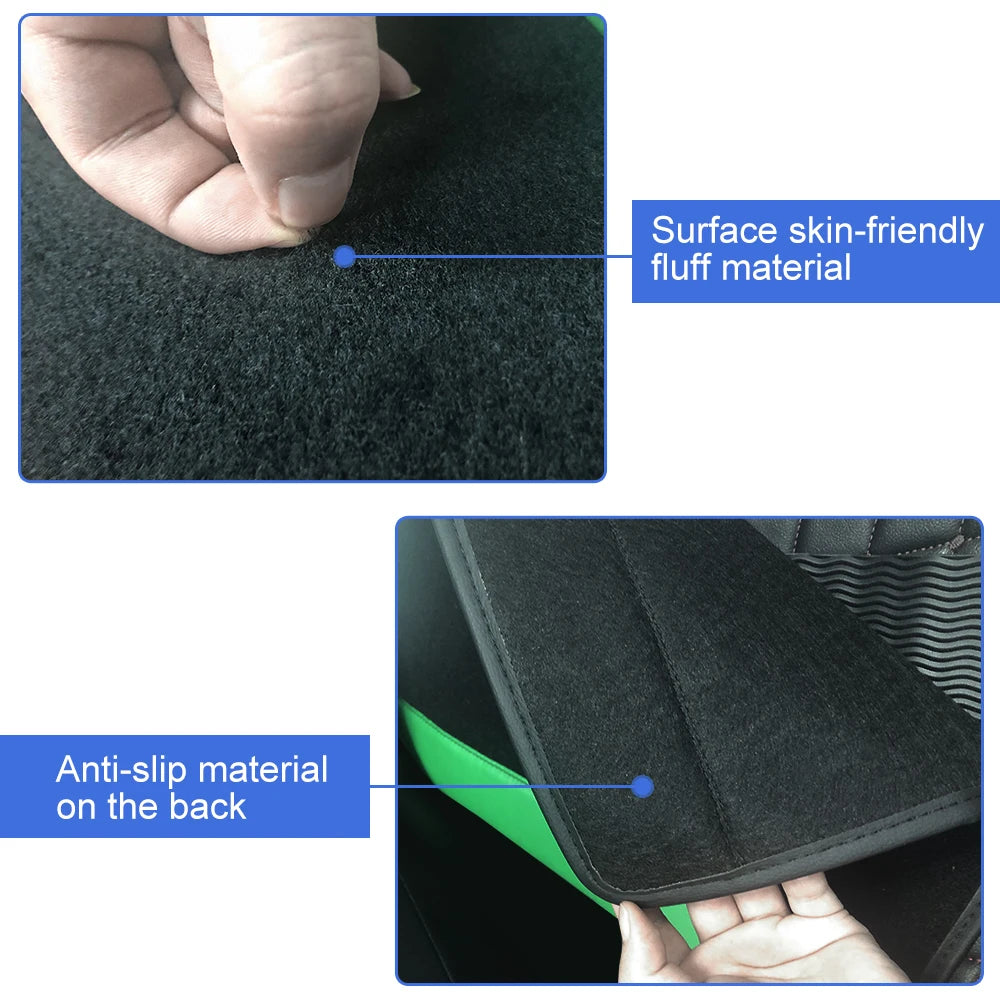 4-Piece Universal Car Floor Mats – Waterproof PU Leather Auto Foot Pad Protectors