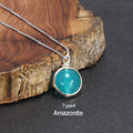 Real Pure 925 Sterling Silver Labradorite Pendant Necklace With Box Chain Simple Elegant Natural Gemstone Collier For Women