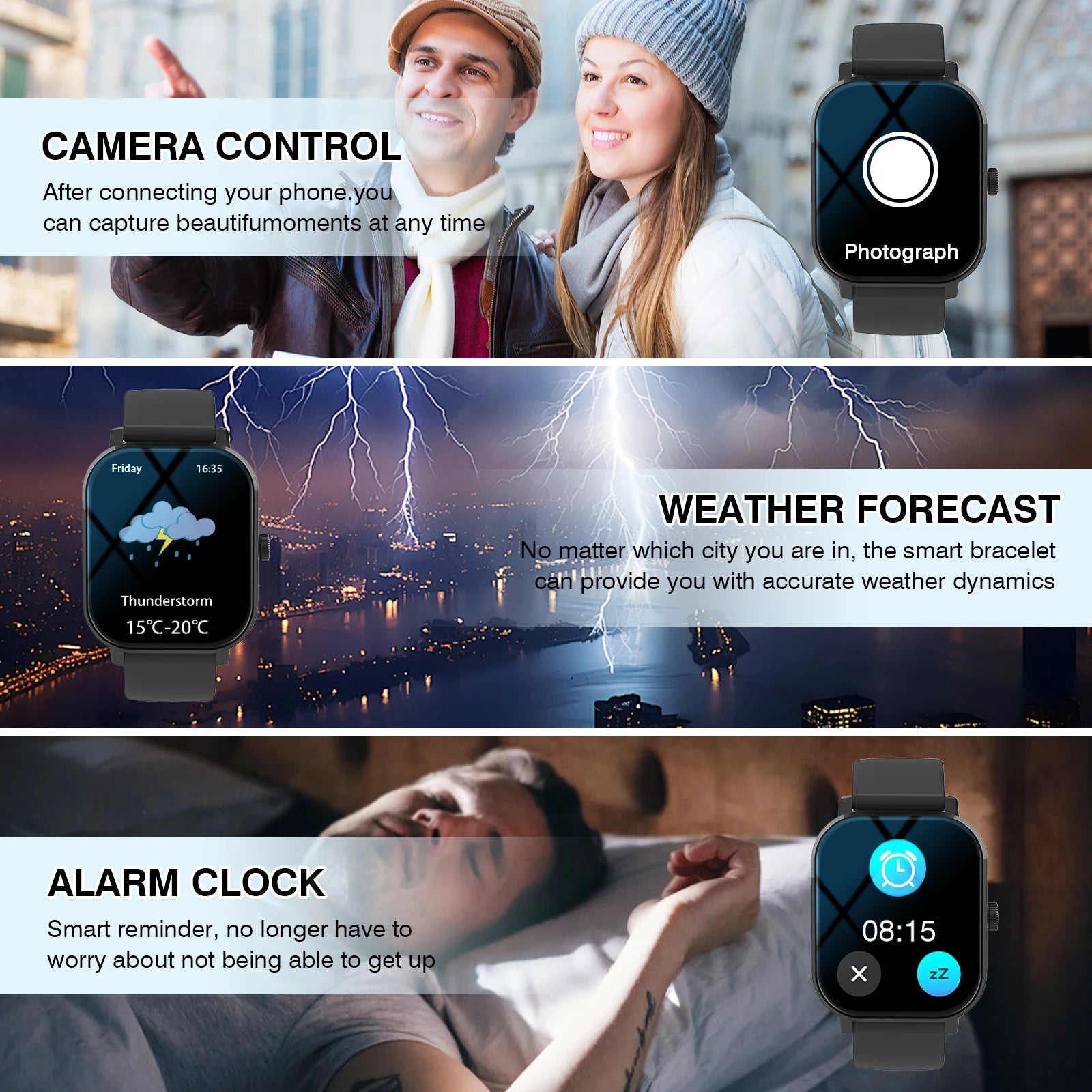 Smart Watch – Wireless Call & Dial, App Reminders, Sports Watch for Men & Women