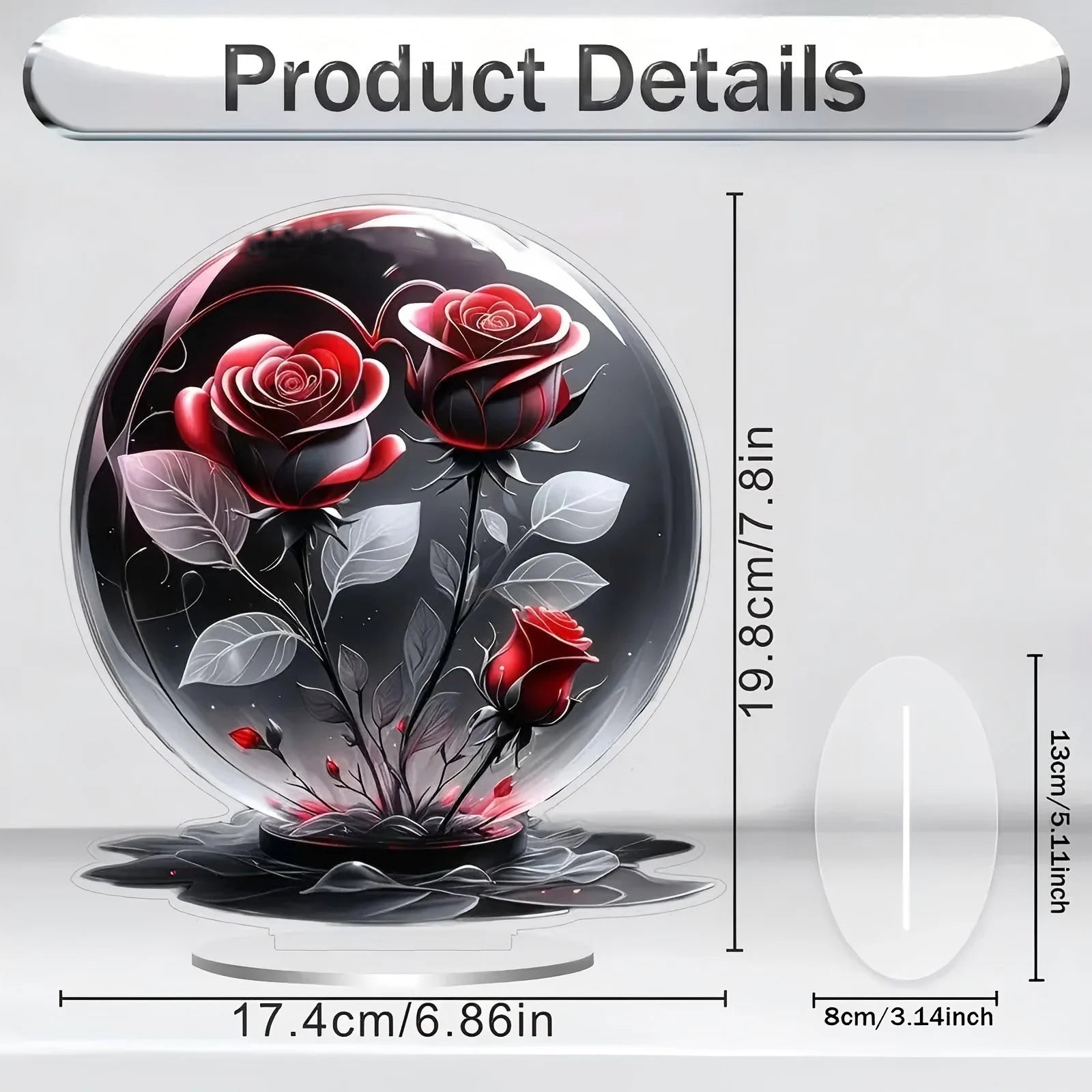 Acrylic Flower Decorations for Home Office Desk Enhance Visual Effects New Holiday Gift Ideas Artificial Blooming Plant Decor