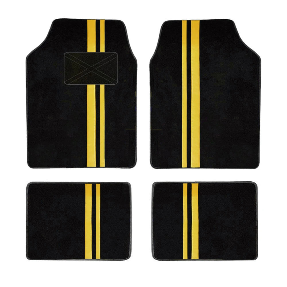 4-Piece Universal Car Floor Mats – Waterproof PU Leather Auto Foot Pad Protectors