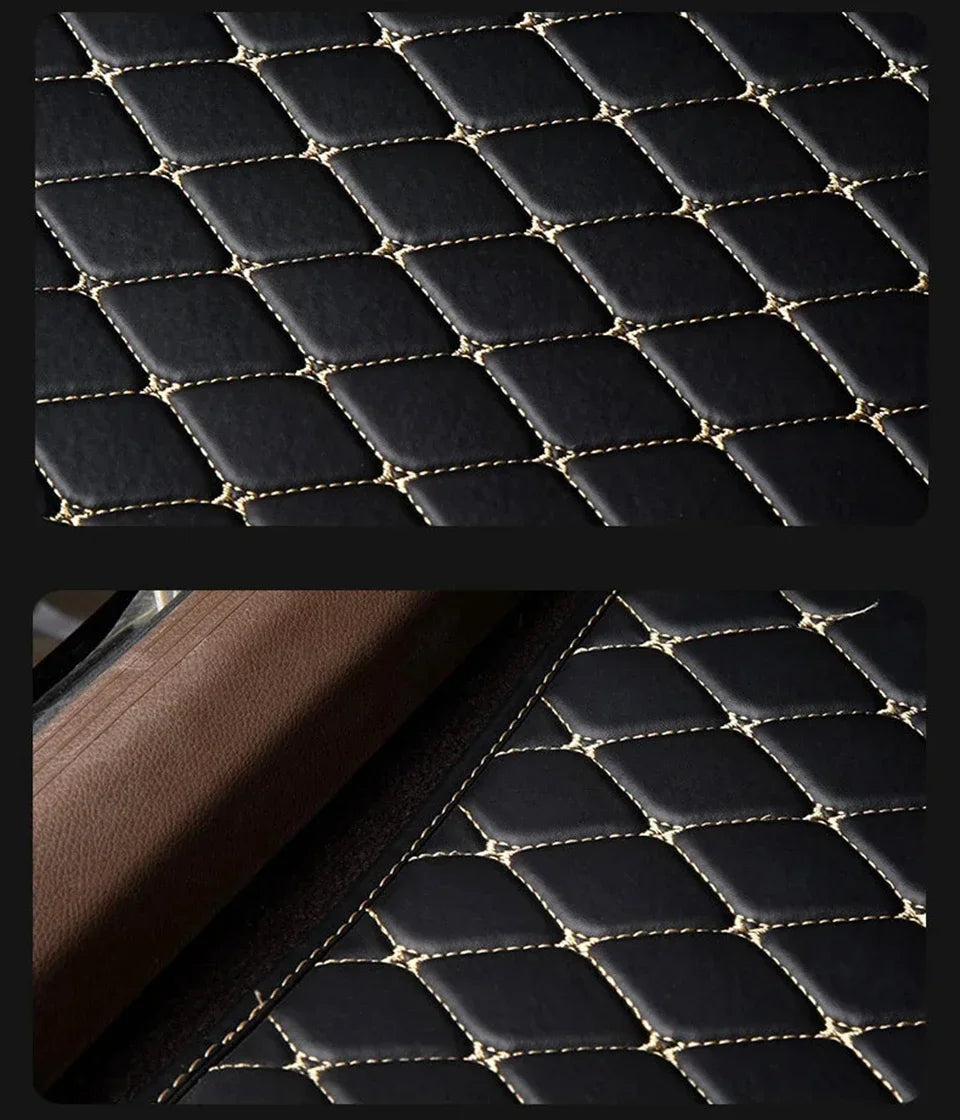 Universal Car Floor Mats PU Leather Waterproof Auto Foot Pad 5Pcs Set Protector Automobile Interior Carpet Accessories Interior