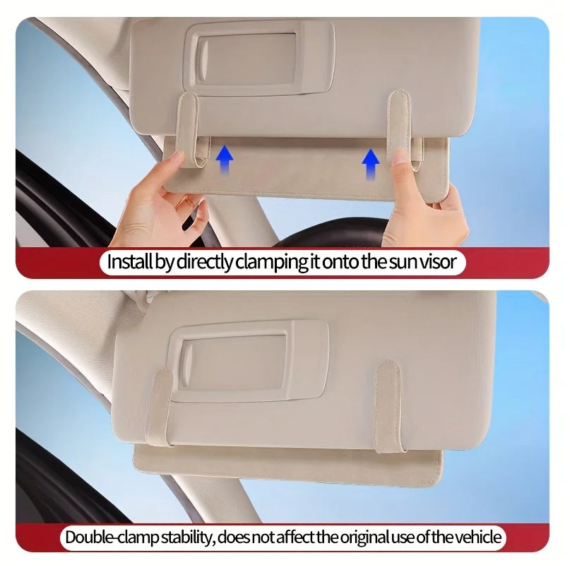 Car sunshade extender car accessories | Adjustable clip, suitable for all vehicle models | Can reduce glare and harmful light