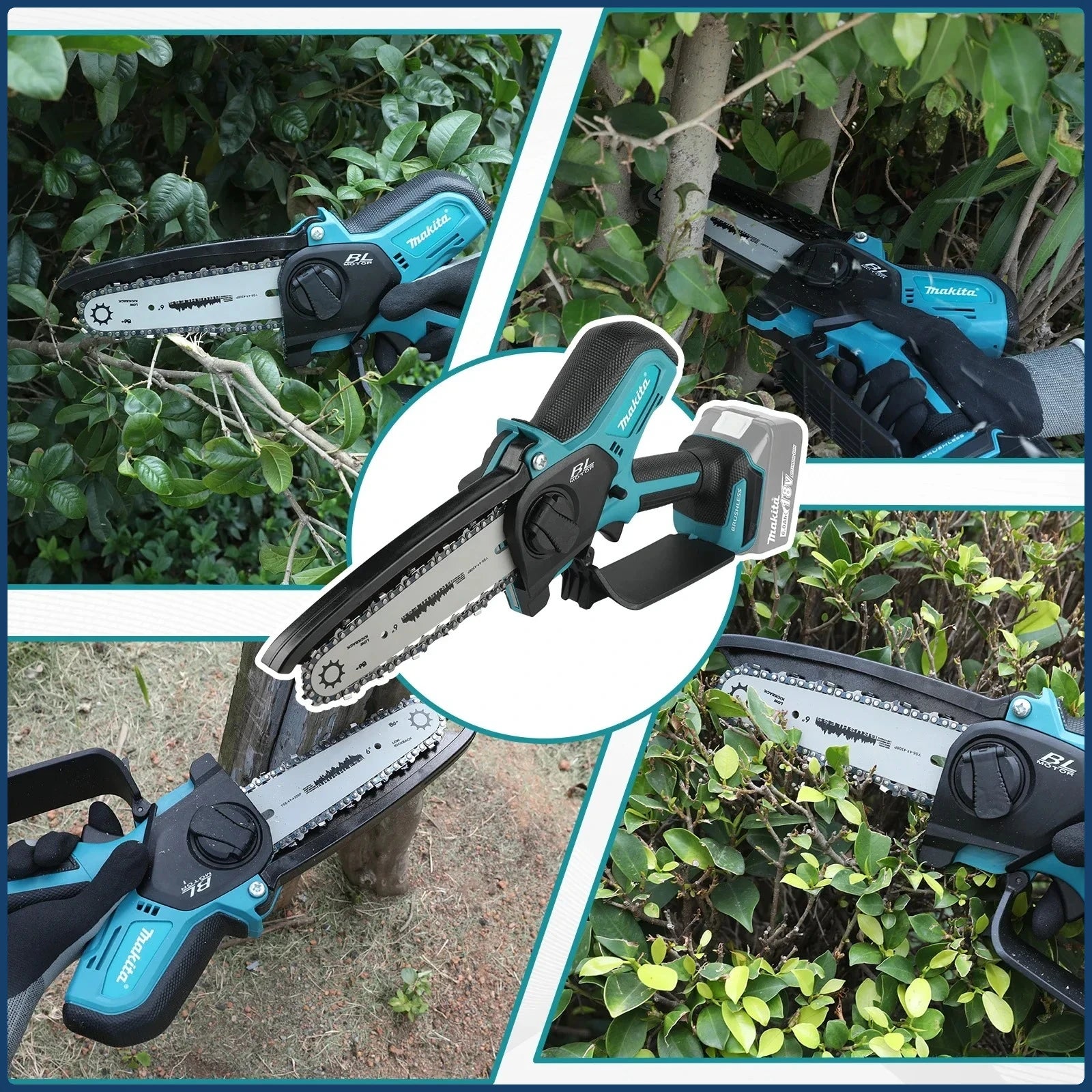 Makita Cordless Chainsaw – Handheld, Garden & Wood Pruning