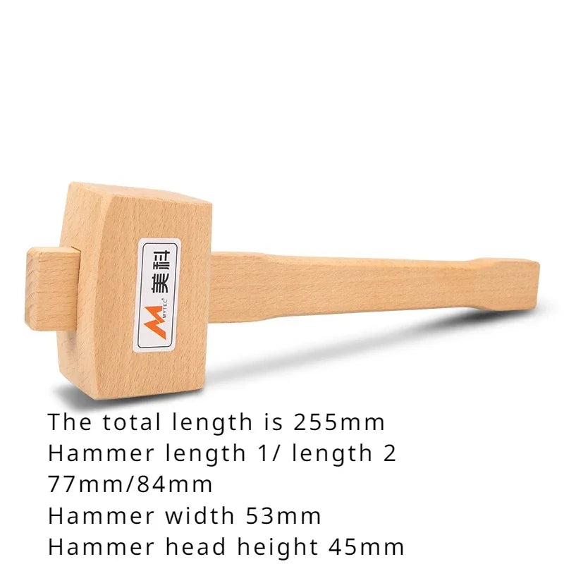 Solid Wood Hammer Professional Carpenter Hammers Multifunction Camping Manual Tool Multi-purpose Woodwork Gavel Hand Tools