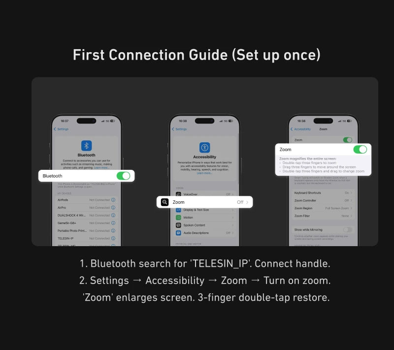 TELESIN Phone Camera Grip for IPhone17 Pro / Pro Max  with Phone Case Remote Shutter Handheld Handheld Photography Accessories