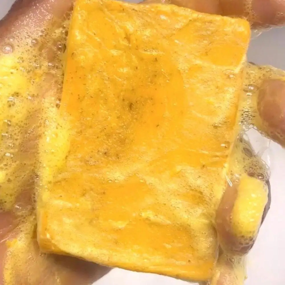 Turmeric & Lemon Skincare Series – Soap, Cleansing Pad, Face Cream & Serum for All Skin Types