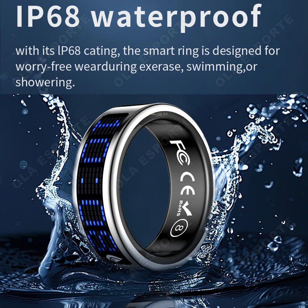 Smart Ring – 3D Display, Gesture Control, Tasbih Counter & Health Manager | 5ATM