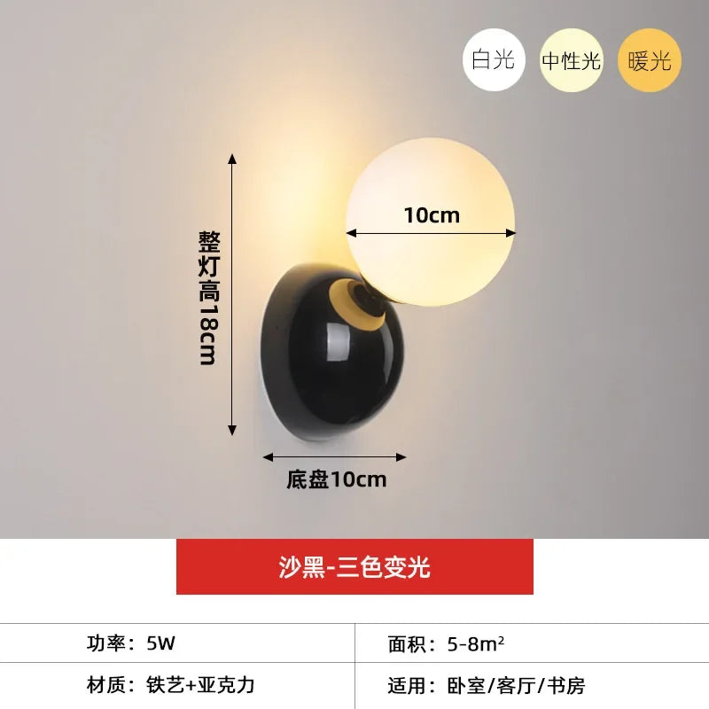 Macaron Pastel Bedroom Wall Decor – Bedside Aisle Background Decoration