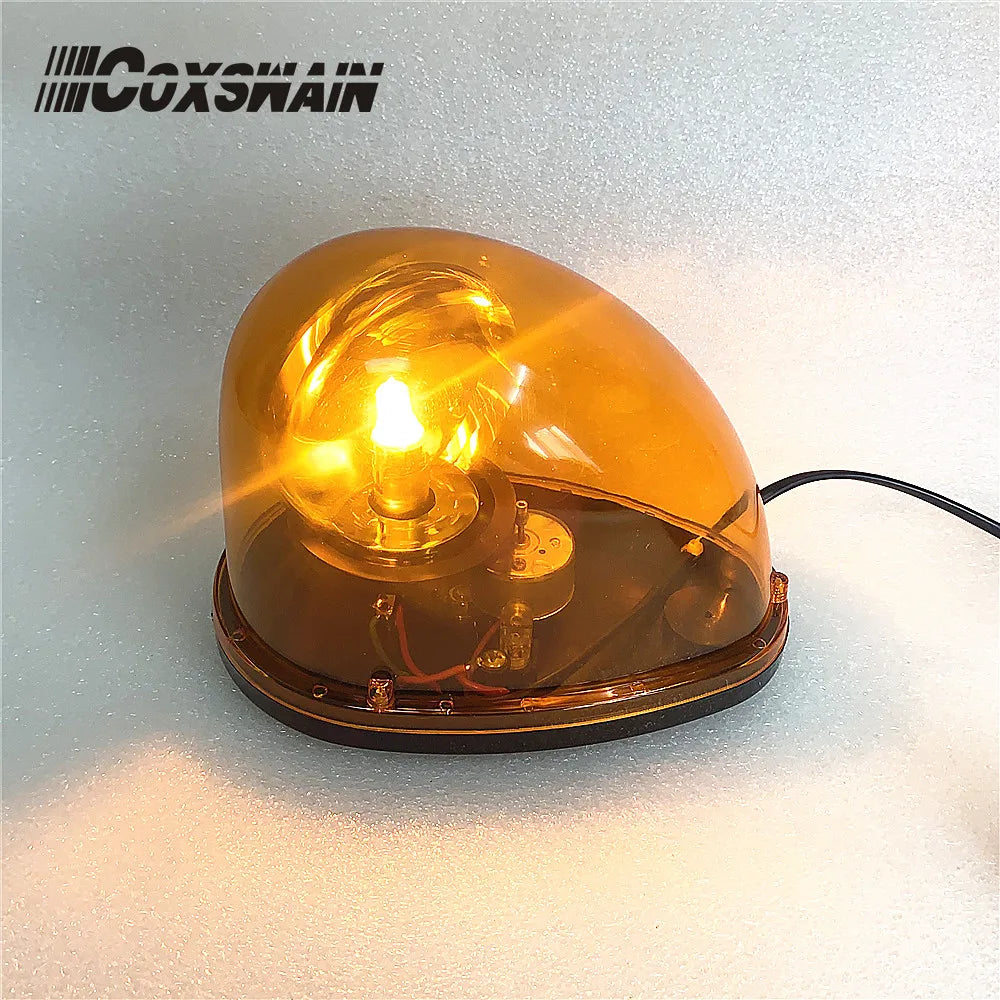 D214 Purple Rooftop Beacon Rotating Light, Magnetic Base, Emergency Warning Light For ATV, Trucks, Police, Ambulance, Bus