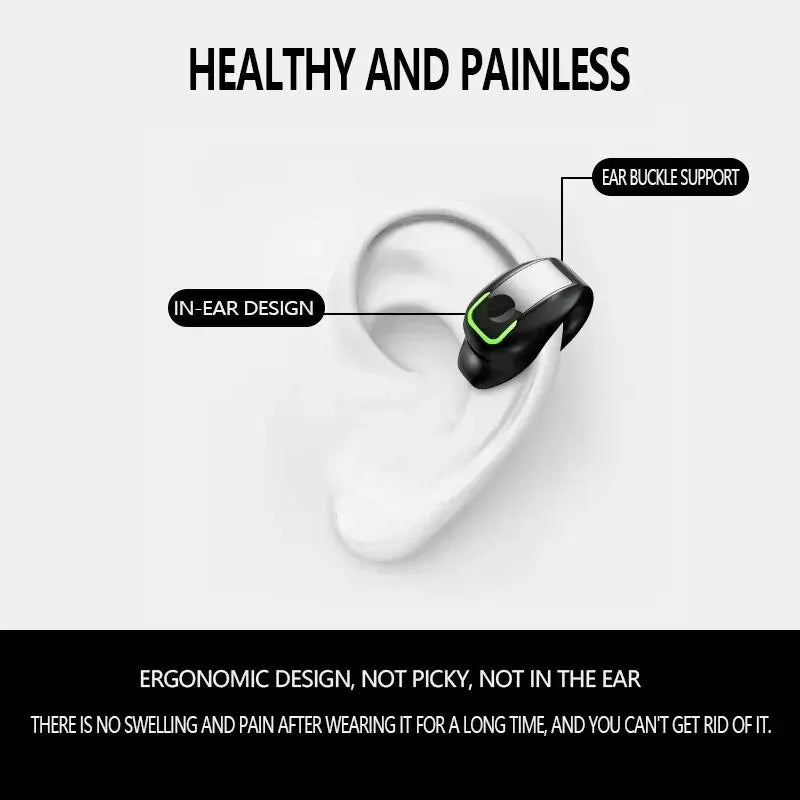 GD28 Clip-On Bluetooth Earphone – Bone Conduction, Monaural, Waterproof Business Earphone