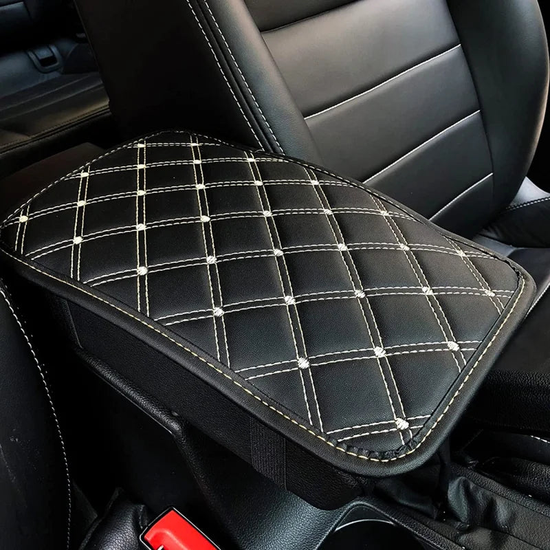 Universal Car Leather Armrest Mat – Waterproof Dust-Proof Storage Box Cushion Cover