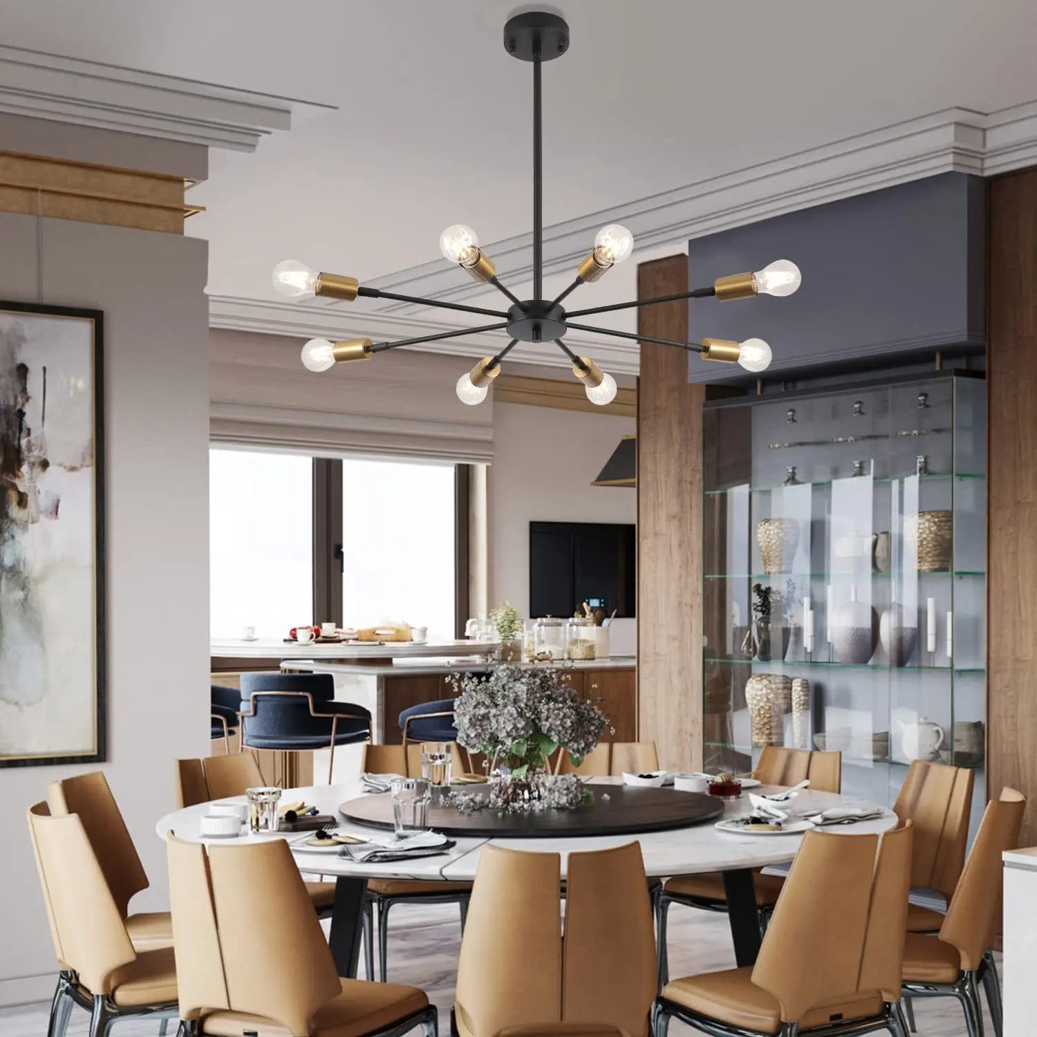 Modern E27 Ceiling Chandelier – Home Lighting for Living Room, Bedroom & Balcony