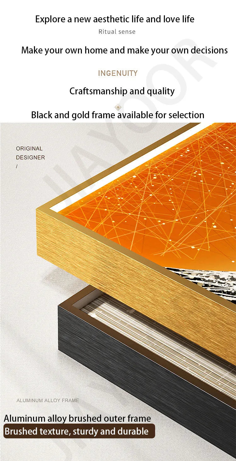 Luxury LED Wall Lamp with Mural – Modern Corridor, Foyer & Living Room Hanging Light