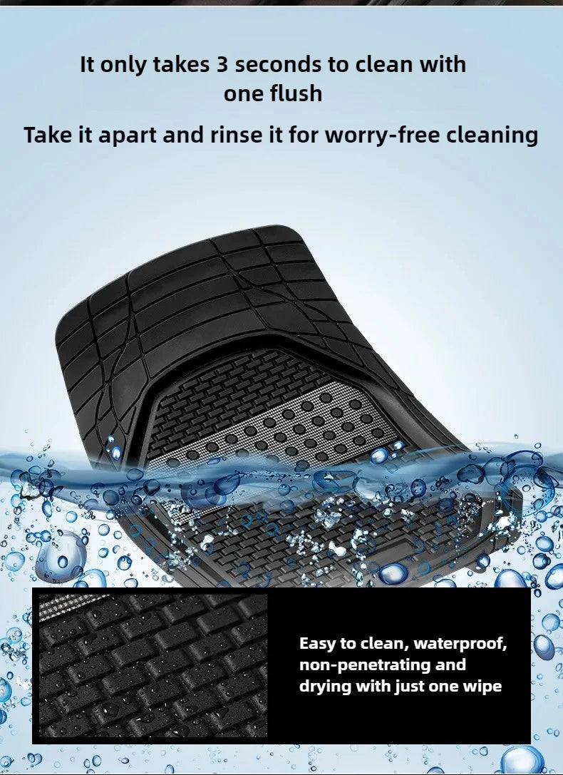All Season Universal Rubber Auto Floor Mats Car Waterproof Carpet Mats Vehicles Interior Floor Protective mats For Automobiles