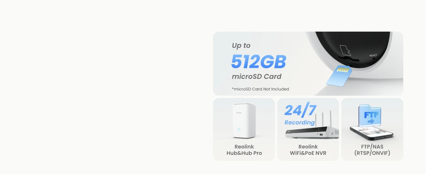 REOLINK 4K PTZ Indoor WiFi 6 Security Camera, 8MP, Person and Pet Detection