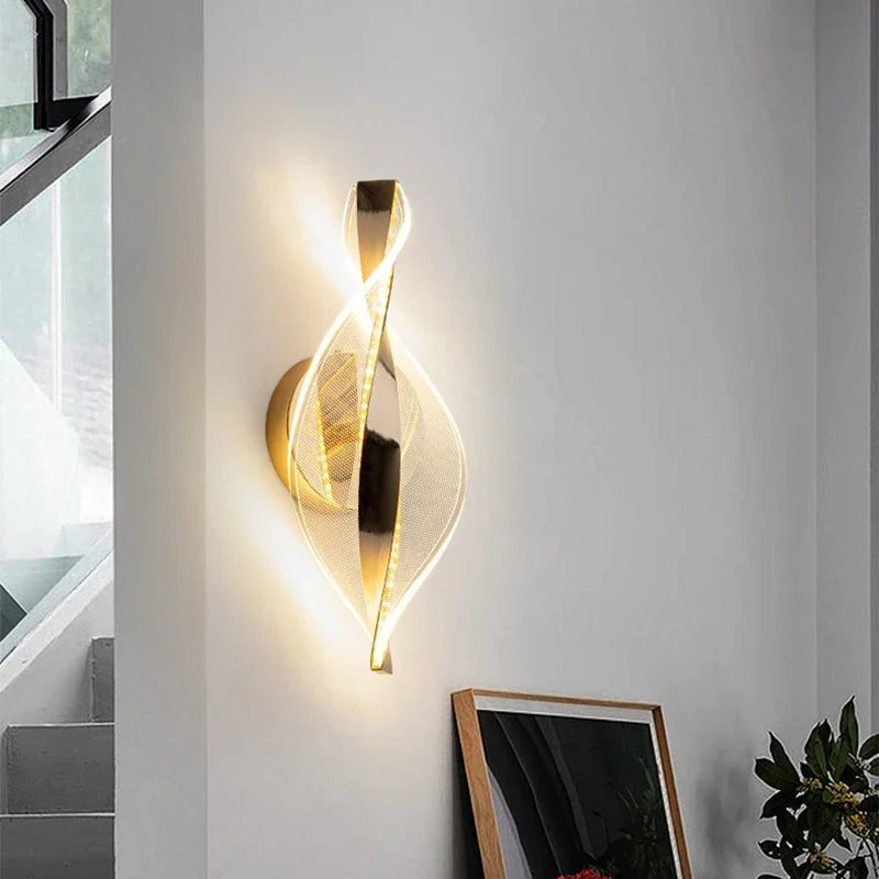 Nordic LED Acrylic Wall Lamp – Modern Bedside & Living Room Light