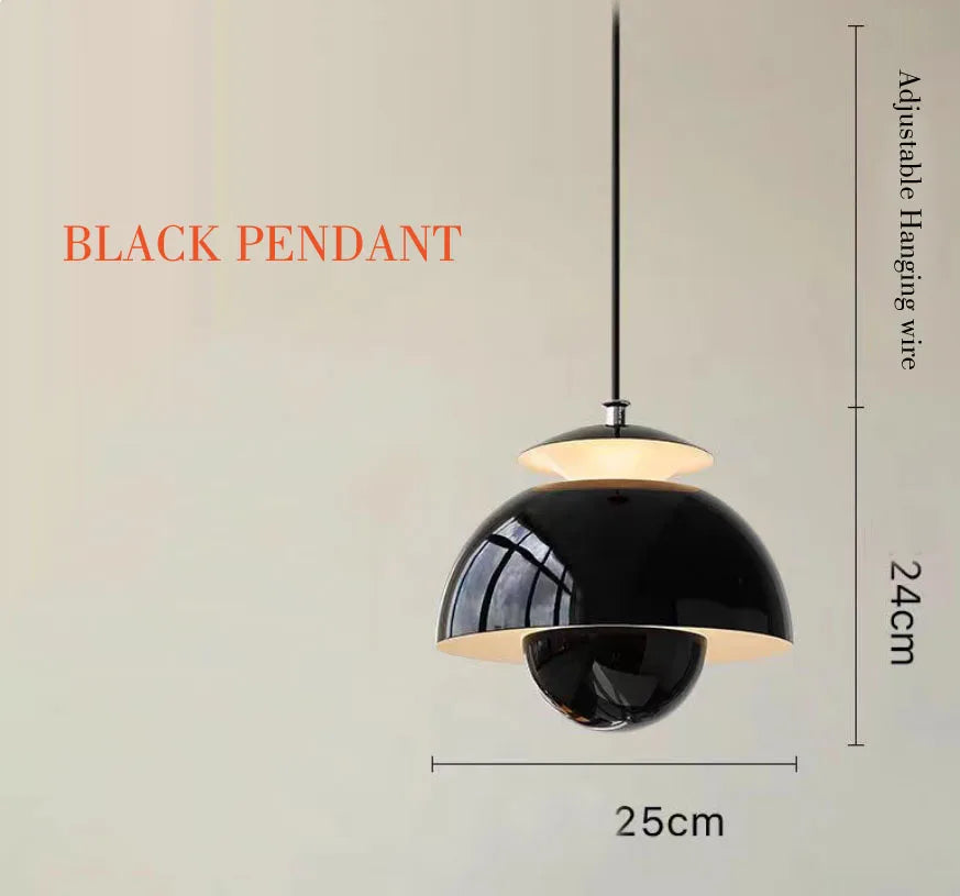 Nordic Semicircle Pendant Light – Modern LED Hanging Lamp for Living Room, Bedroom & Dining Room