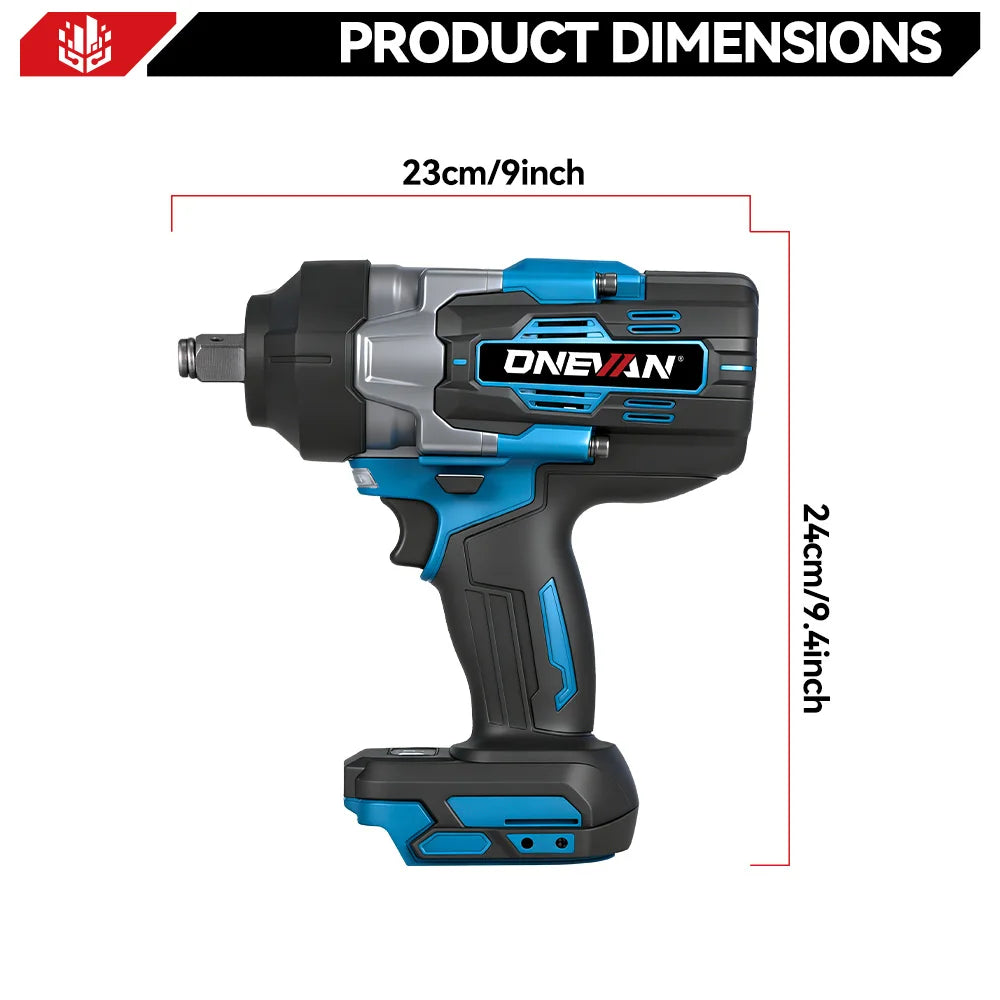 ONEVAN 4000W Brushless Impact Wrench – 3500Nm, 3/4" Drive, Makita